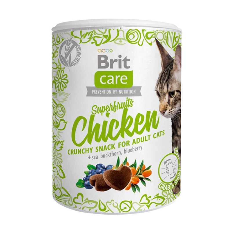 BRIT CARE CAT SNACK SUPERFRUITS CHICKEN 100 GR