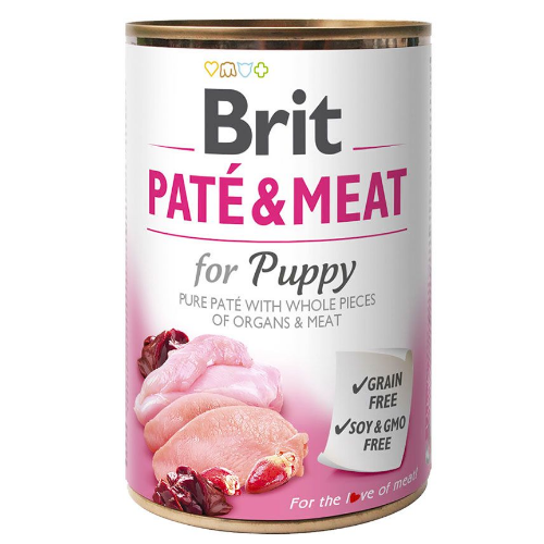 BRIT PATE % MEAT PUPPY 400 GRS